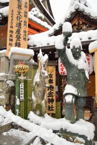 2017　雪の京都　地主神社