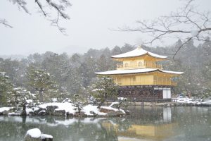 【2017】京都の雪景色　金閣寺