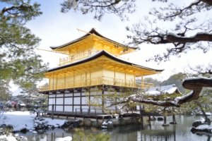 【2017】京都の雪景色　金閣寺