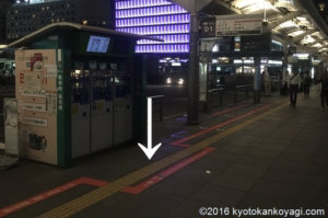 京都駅前バス停D1のりば