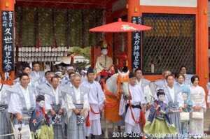 祇園祭2024長刀鉾稚児社参