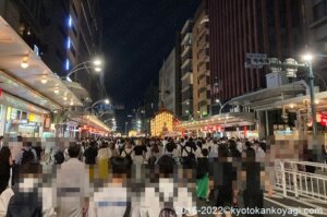 祇園祭2022宵山混雑状況